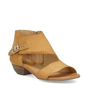 Miz Mooz Colbie Sandal Open Toe Ankle Boots Wheat Tan Leather Size 41